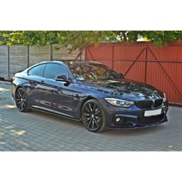 Накладки сплиттеры на пороги на BMW 4 F32 M-Pack